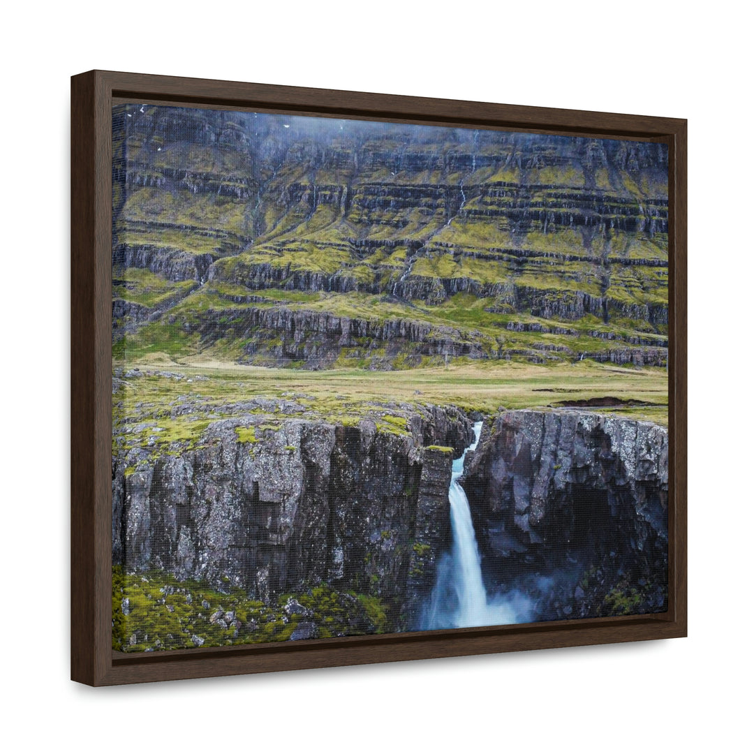 A Remote Waterfall - Canvas with Frame