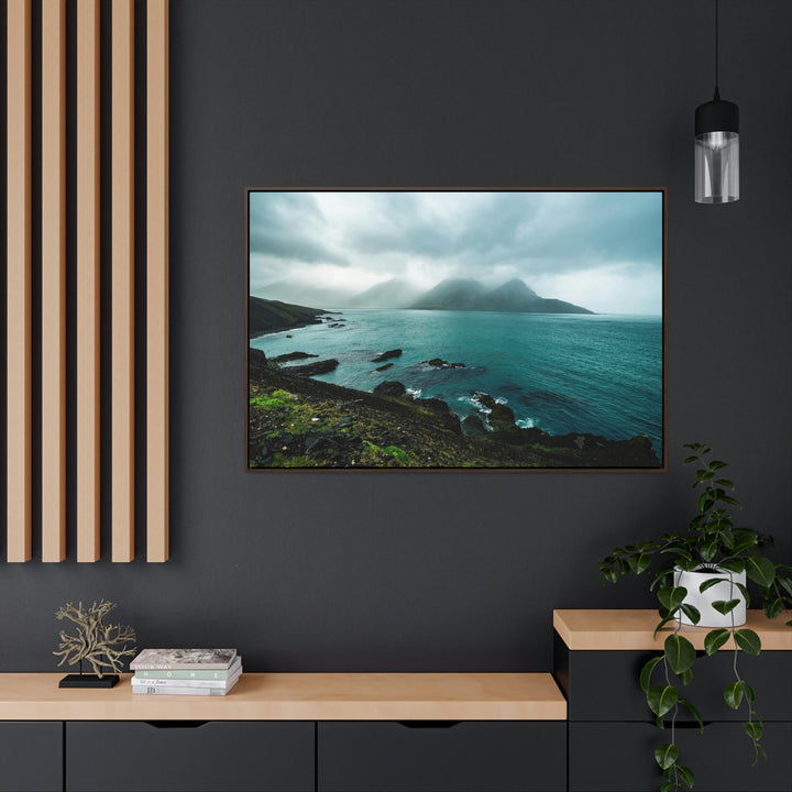 Mystical Mountain View - Canvas with Frame