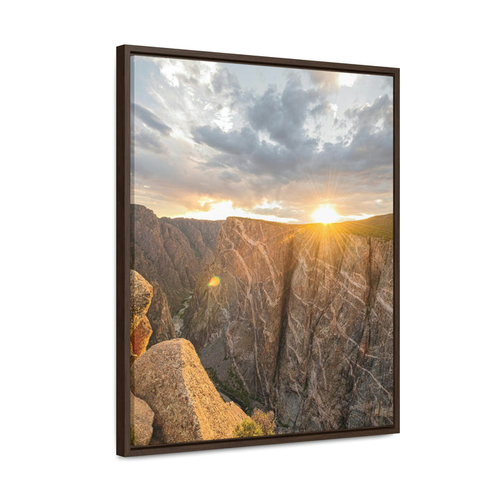 Painted Wall at Sunset Part 2 - Canvas with Frame