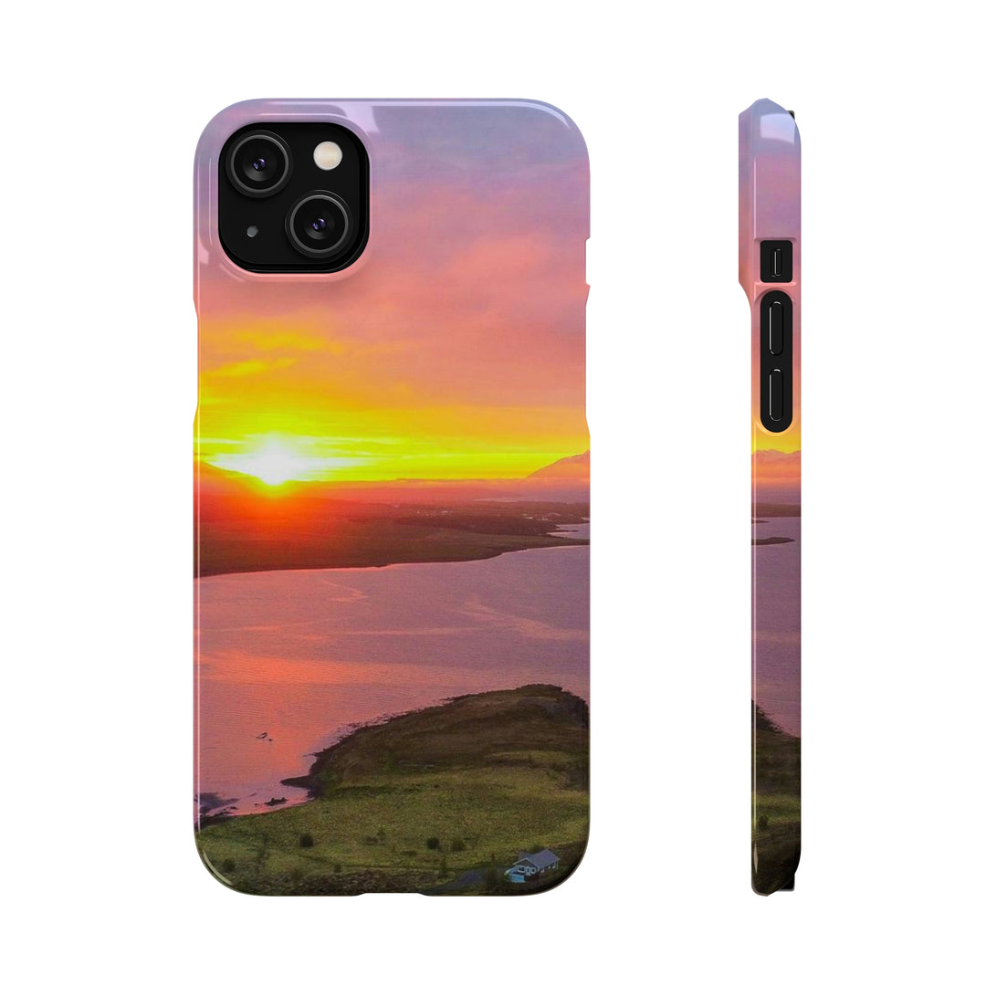 Sunset Over the Fjord Part 1 - Phone Case