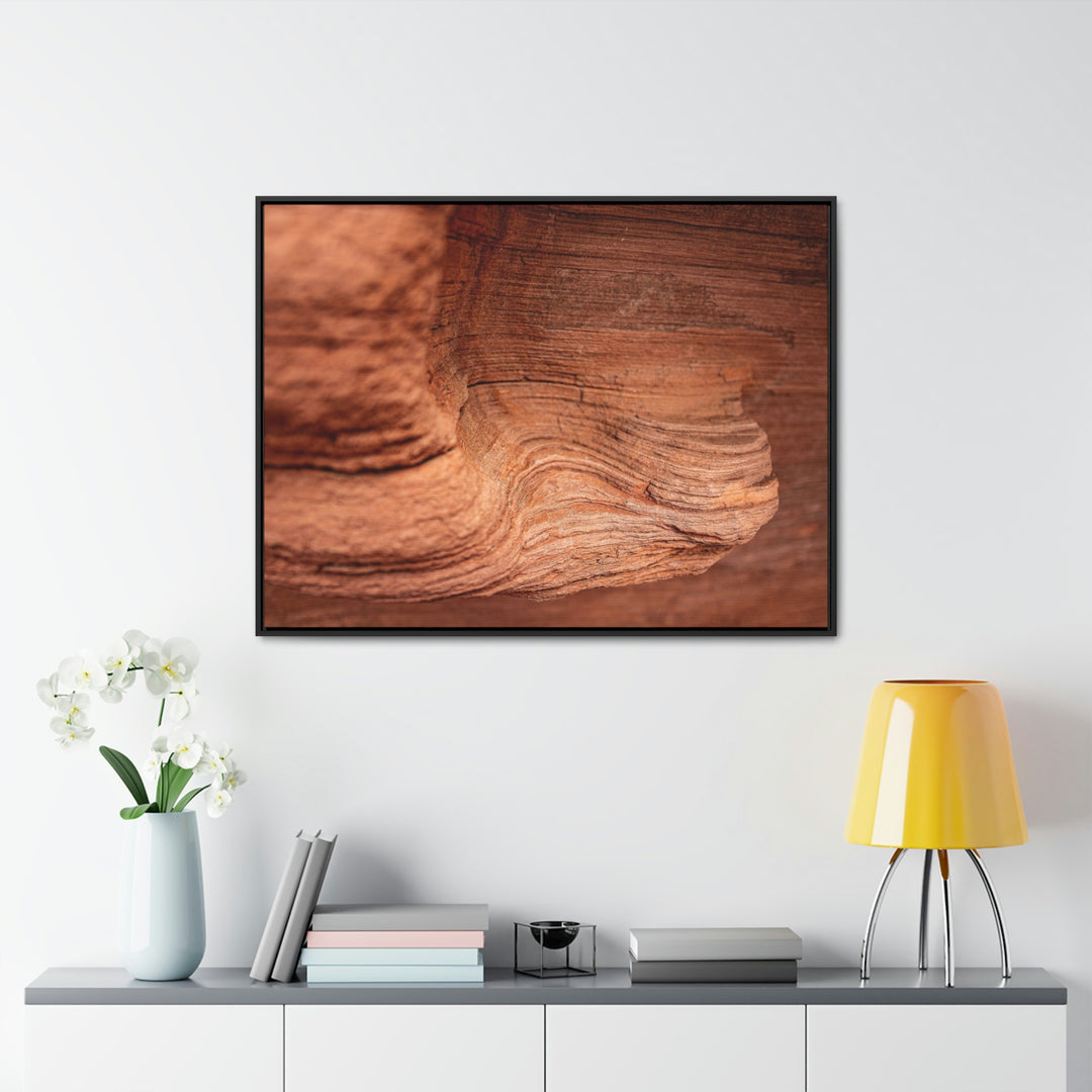 Sedimentary Rock Curves - Canvas with Frame