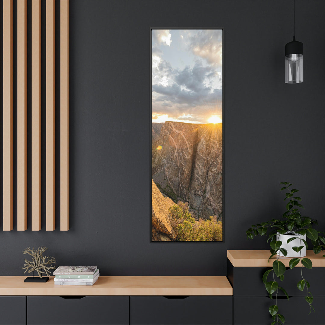 Painted Wall at Sunset Part 2 - Canvas with Frame