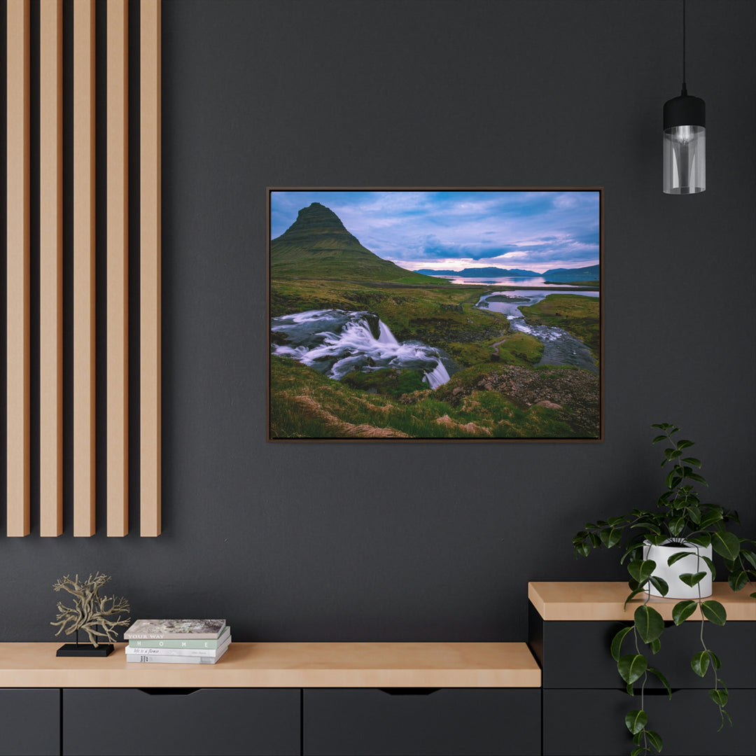 An Icelandic Sunset - Canvas with Frame