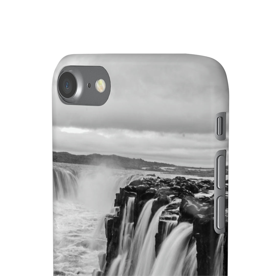 Selfoss in Black and White - Phone Case