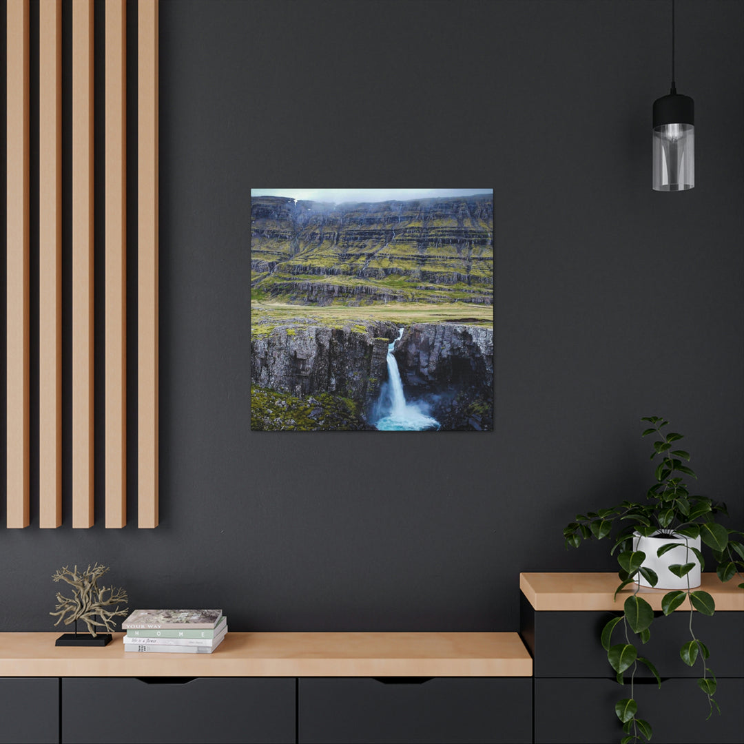 A Remote Waterfall - Canvas