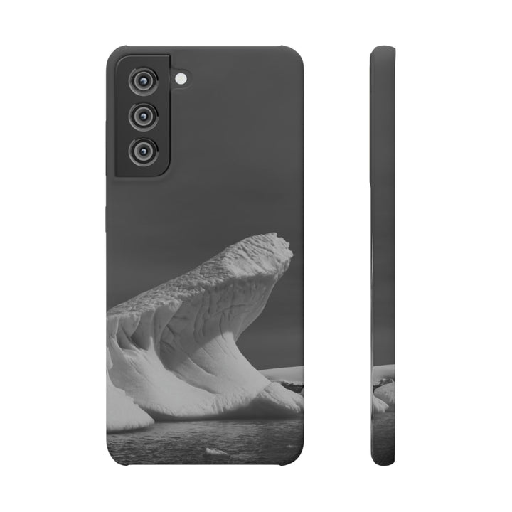 The Angles of an Iceberg in Black and White - Phone Case