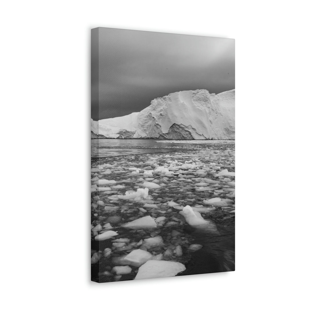 Lane of Ice In Black and White - Canvas