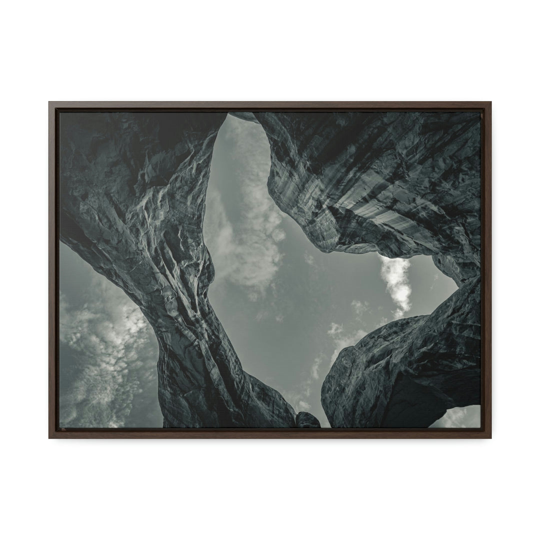 Natural Frames Part 3 in Black and White - Canvas with Frame