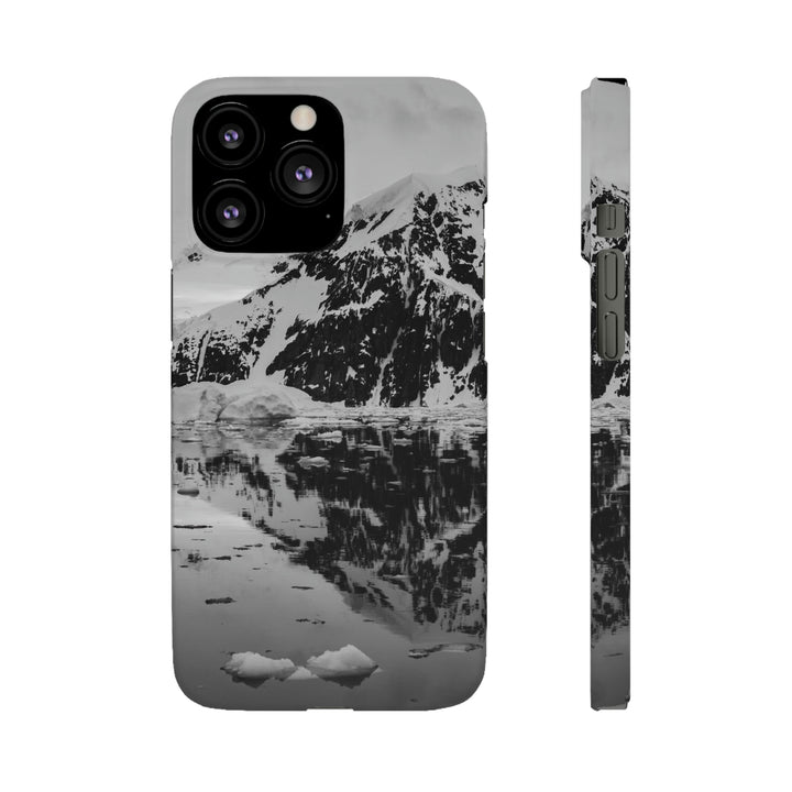 Reflected Calm in Black and White - Phone Case