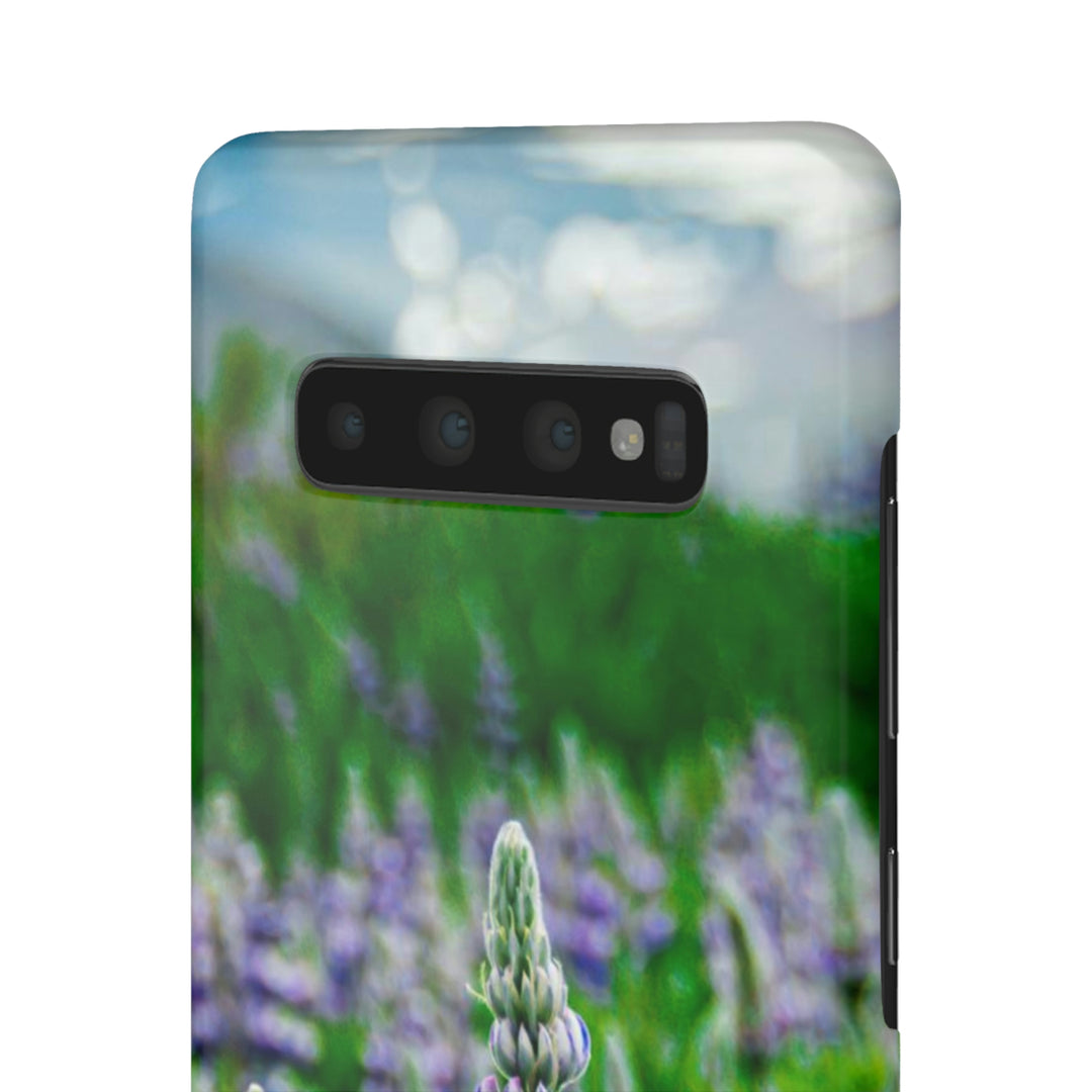 Glowing Lupin with Mountains - Phone Case