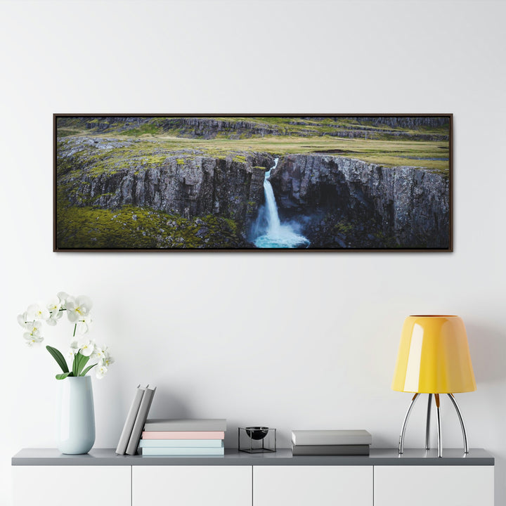 A Remote Waterfall - Canvas with Frame