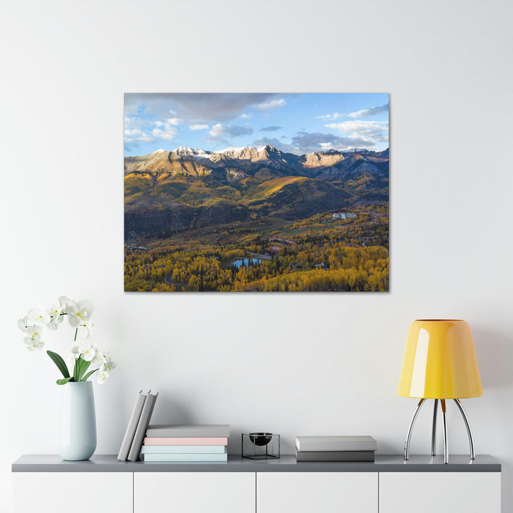 Glowing Mountainside - Canvas