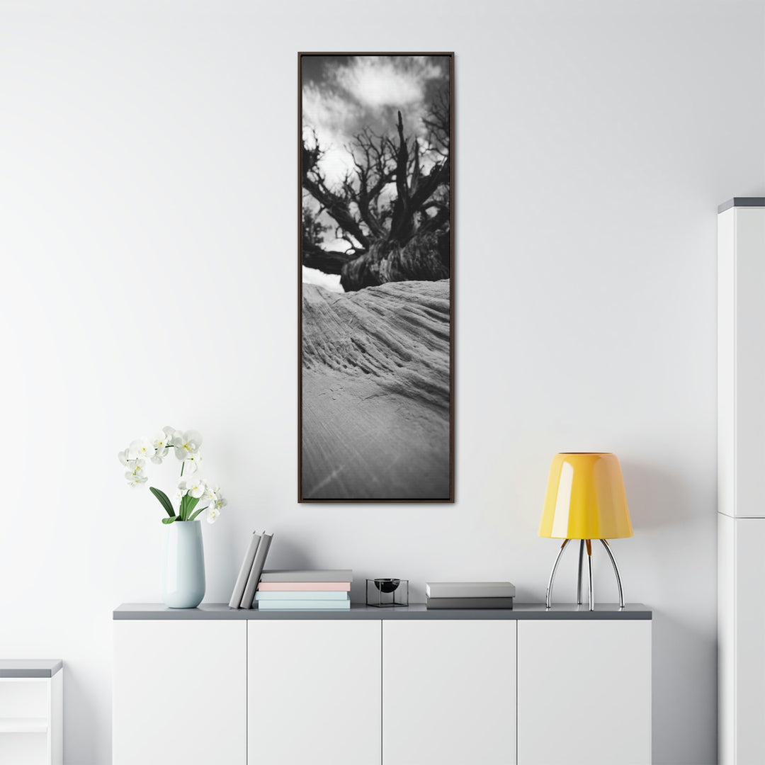 Desert Reach in Black and White - Canvas with Frame