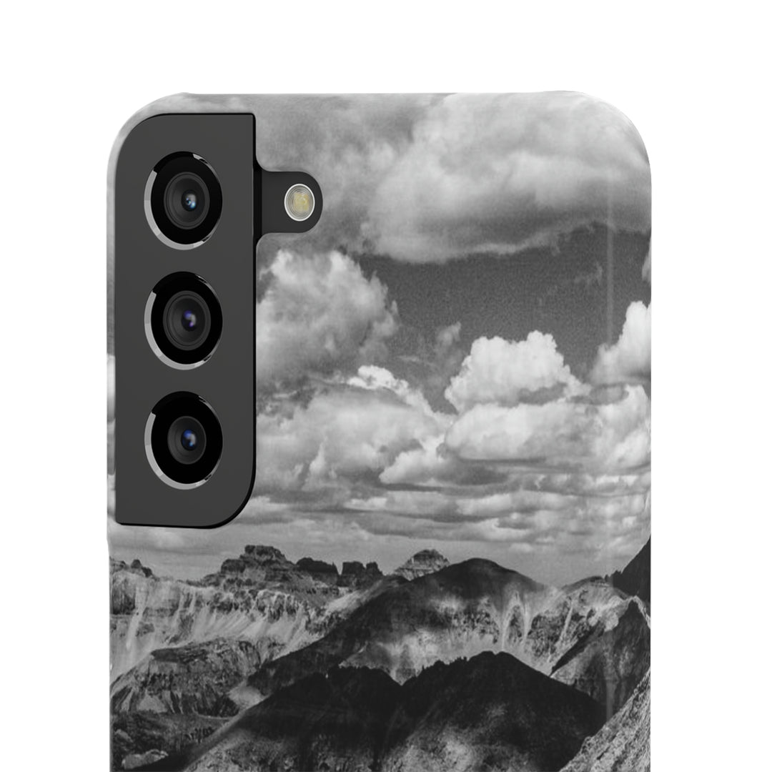 Imogene Pass From the Air in Black and White - Phone Case