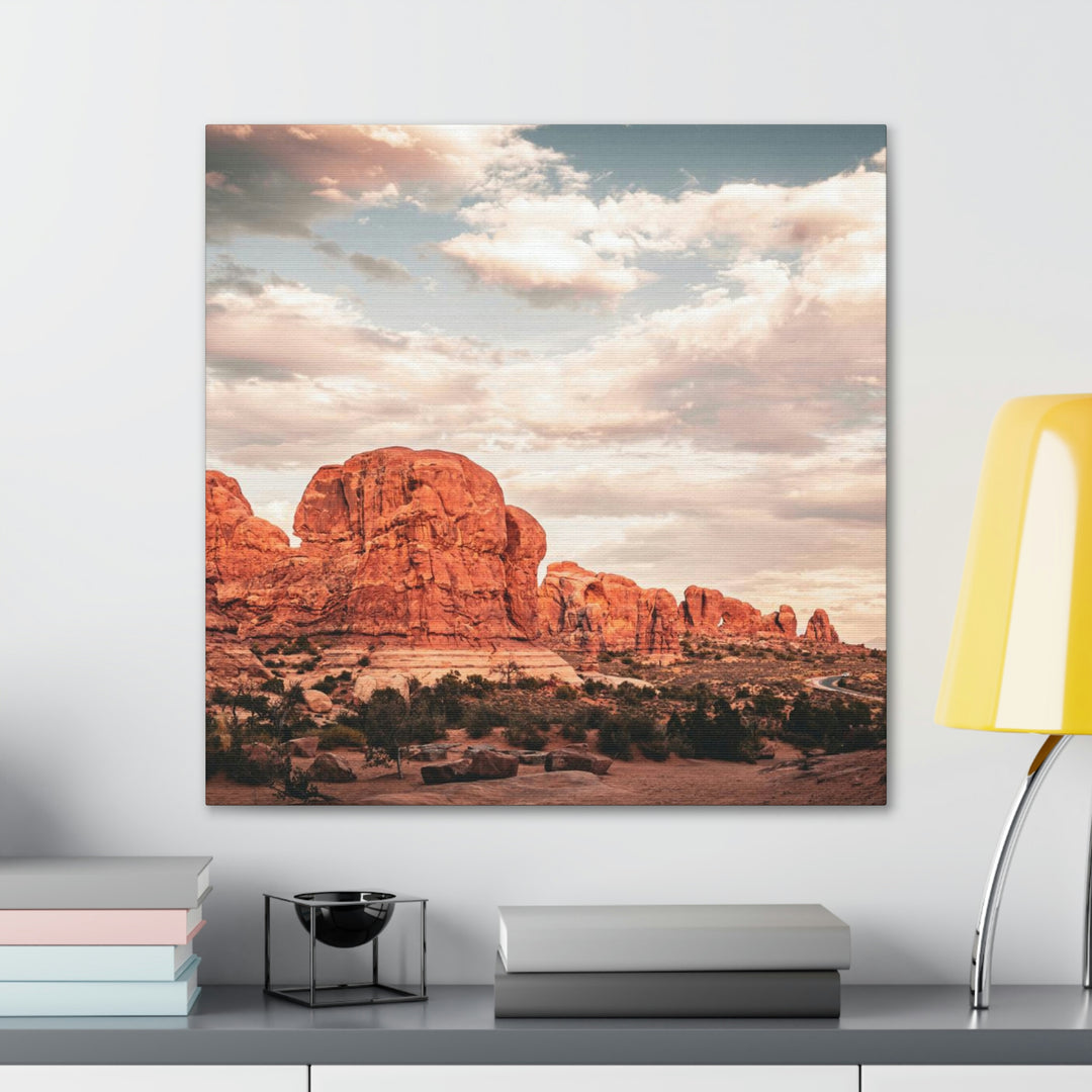 A Desert Sunset - Canvas