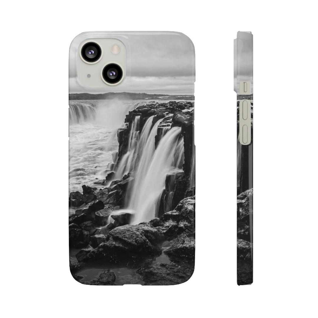 Selfoss in Black and White - Phone Case