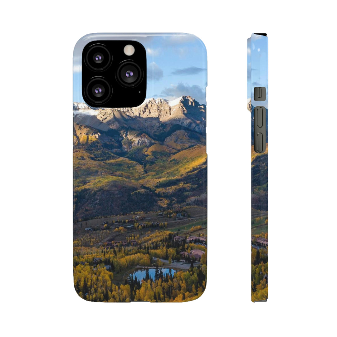 Glowing Mountainside - Phone Case