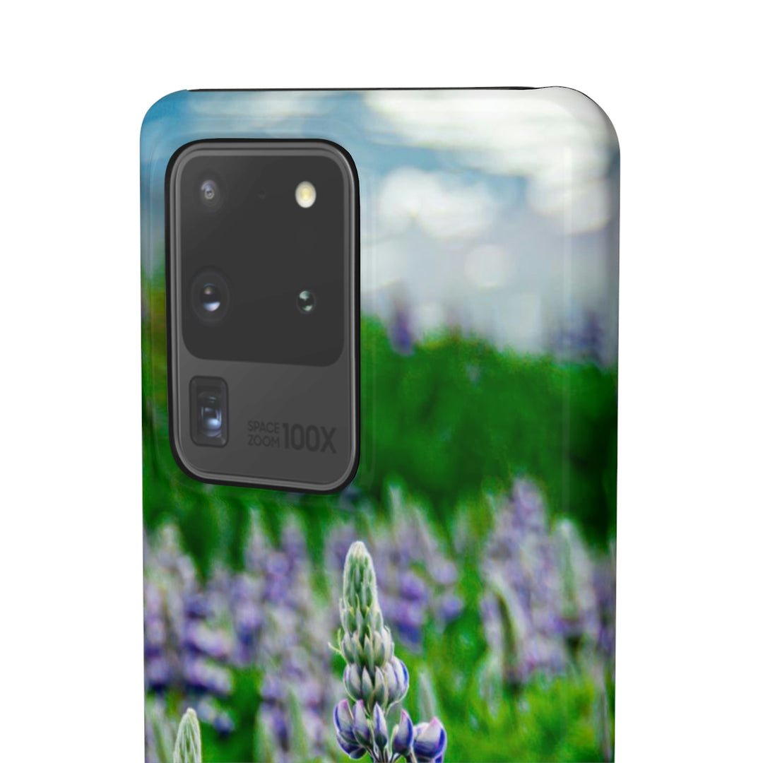 Glowing Lupin with Mountains - Phone Case