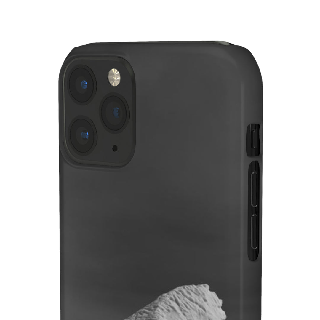 The Angles of an Iceberg in Black and White - Phone Case