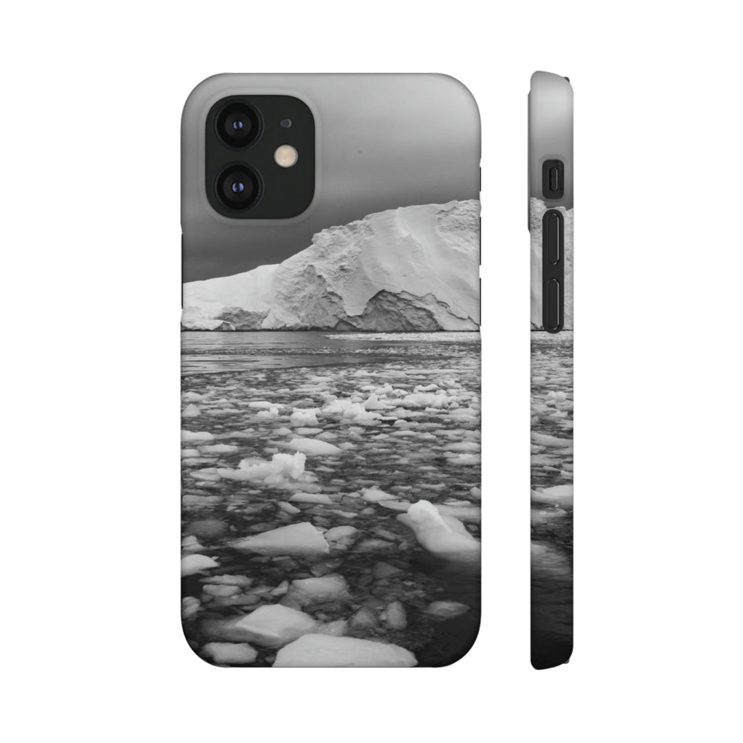 Lane of Ice In Black and White - Phone Case