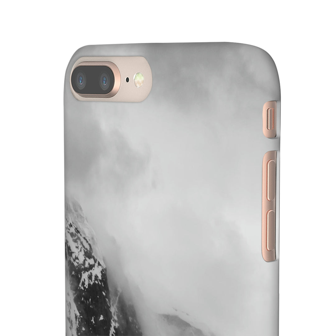 The Mist Descends in Black and White - Phone Case