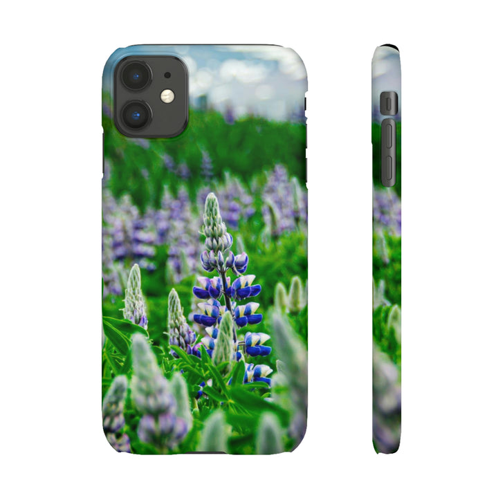 Glowing Lupin with Mountains - Phone Case