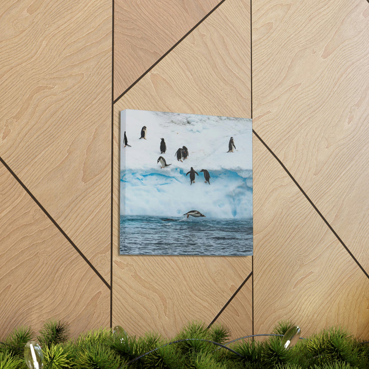 Porpoising Penguin - Canvas