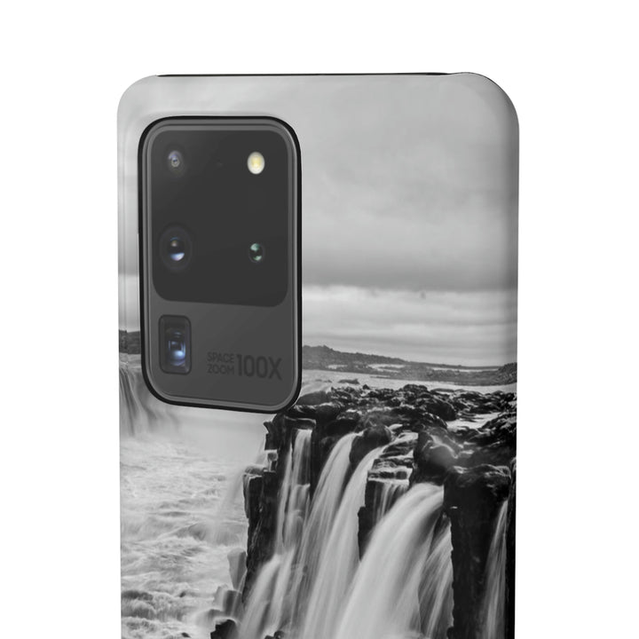 Selfoss in Black and White - Phone Case