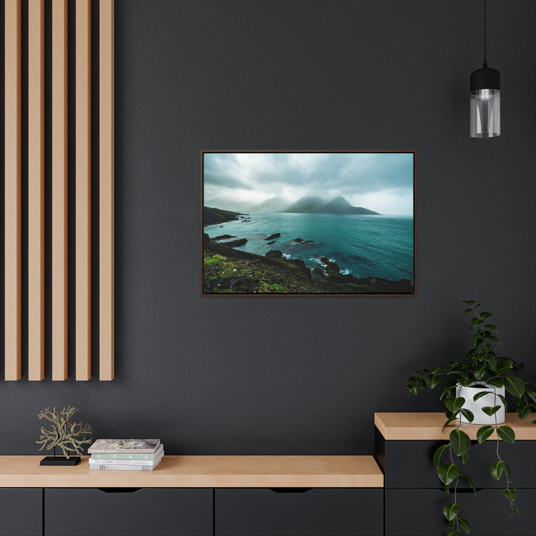 Mystical Mountain View - Canvas with Frame