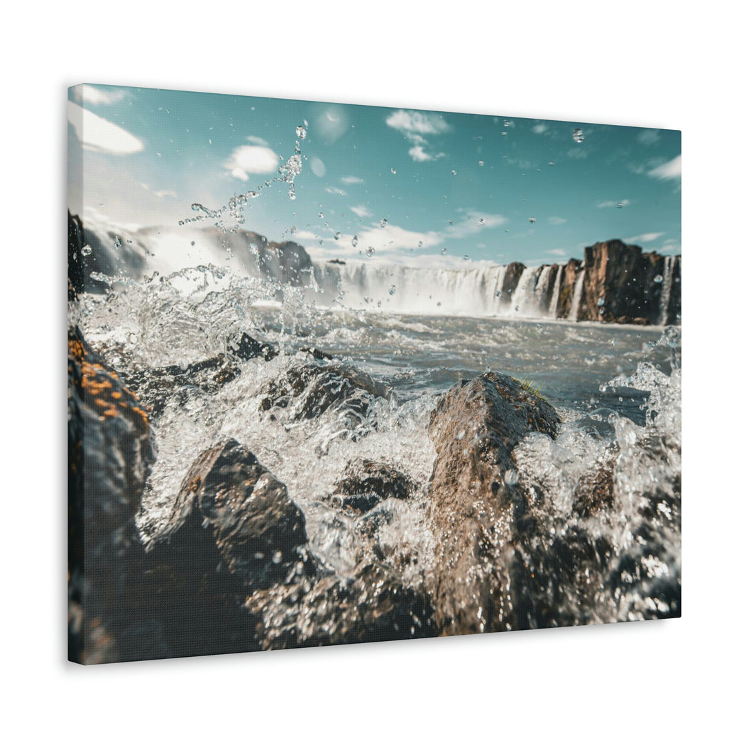 Goðafoss Splash - Canvas