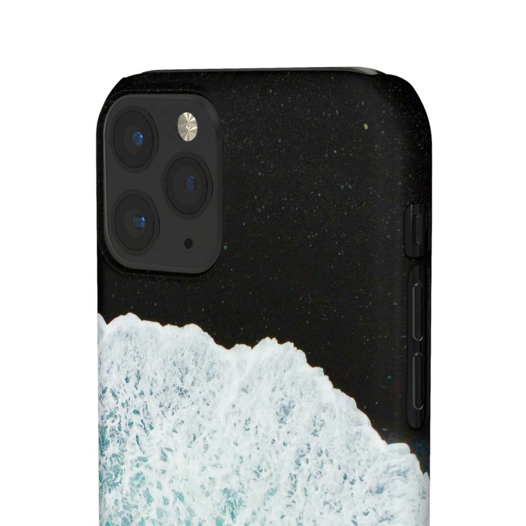 A Wave on Volcanic Sand - Phone Case