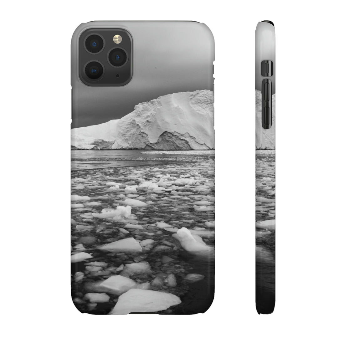 Lane of Ice In Black and White - Phone Case