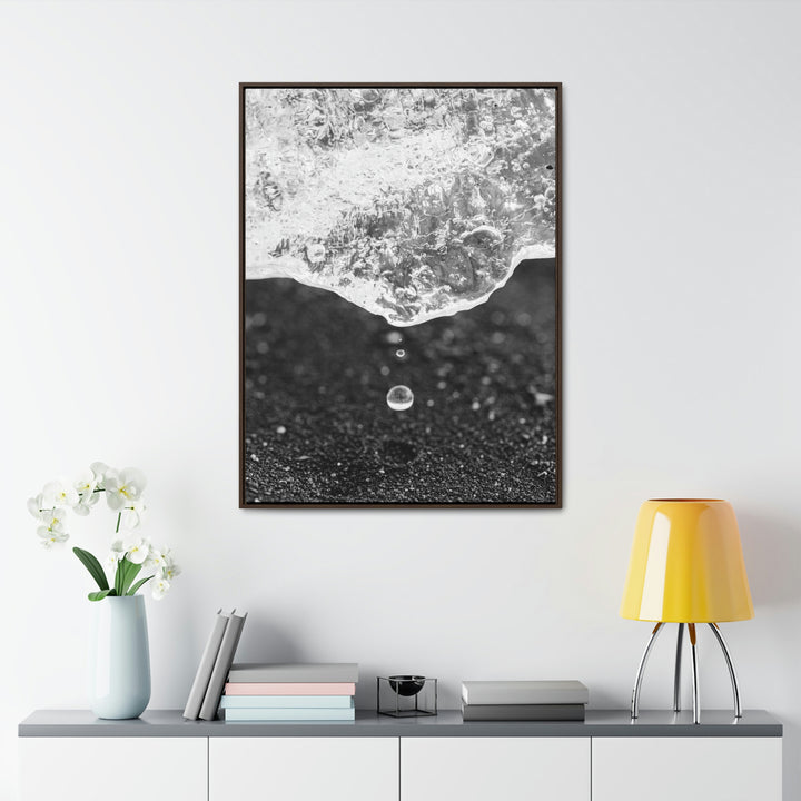 Suspended Droplet - Canvas with Frame