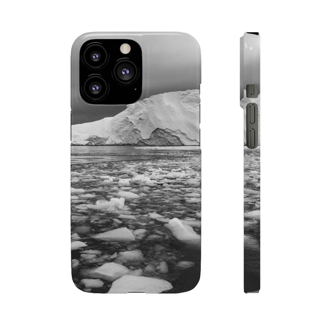 Lane of Ice In Black and White - Phone Case