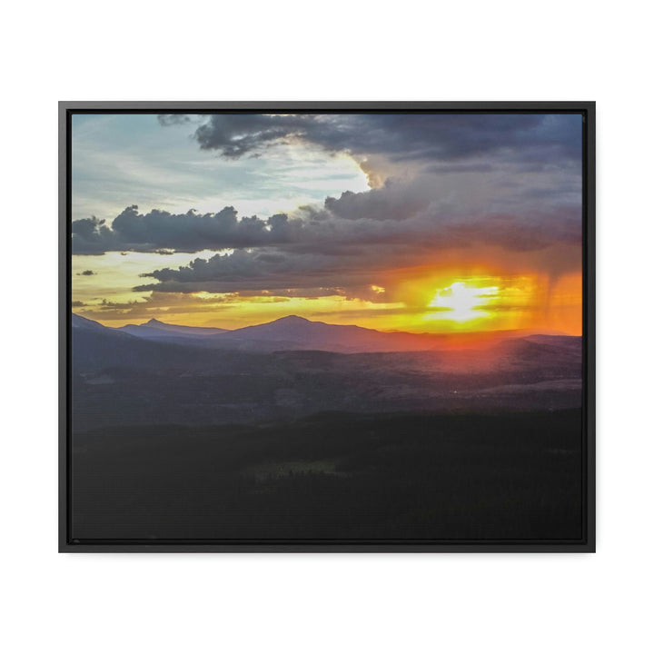 Rainy Sunset - Canvas with Frame