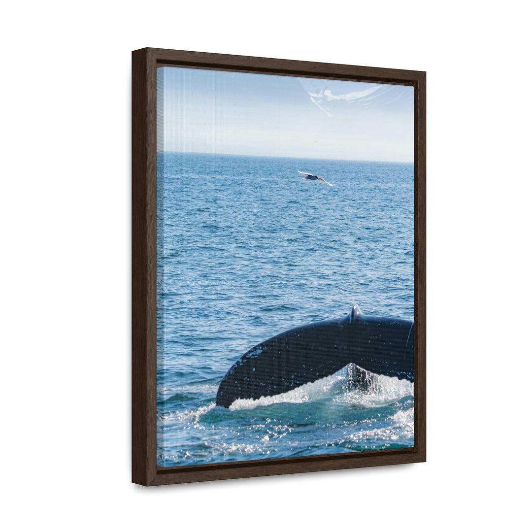 A Whale and A Mountain - Canvas with Frame