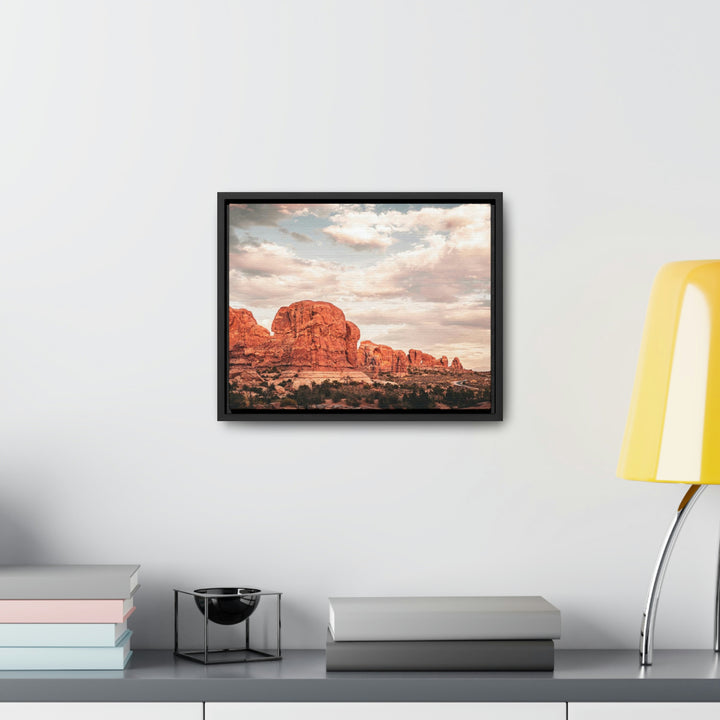 A Desert Sunset - Canvas with Frame