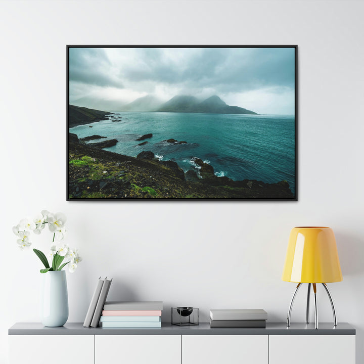 Mystical Mountain View - Canvas with Frame