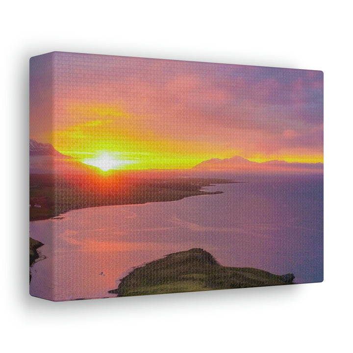 Sunset Over the Fjord Part 1 - Canvas