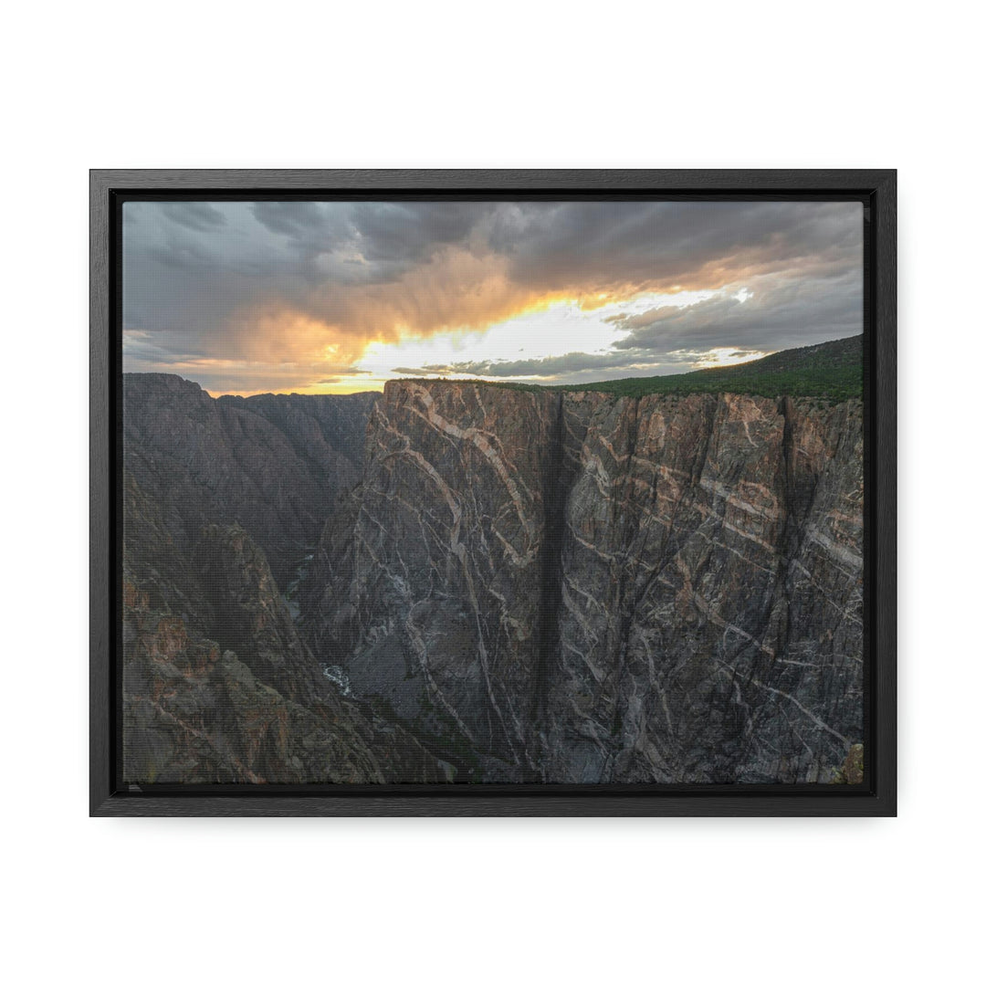 Painted Wall at Sunset Part 1 - Canvas with Frame