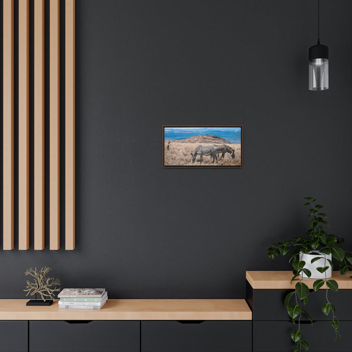 Zebra-Striped Expanse - Canvas With Frame