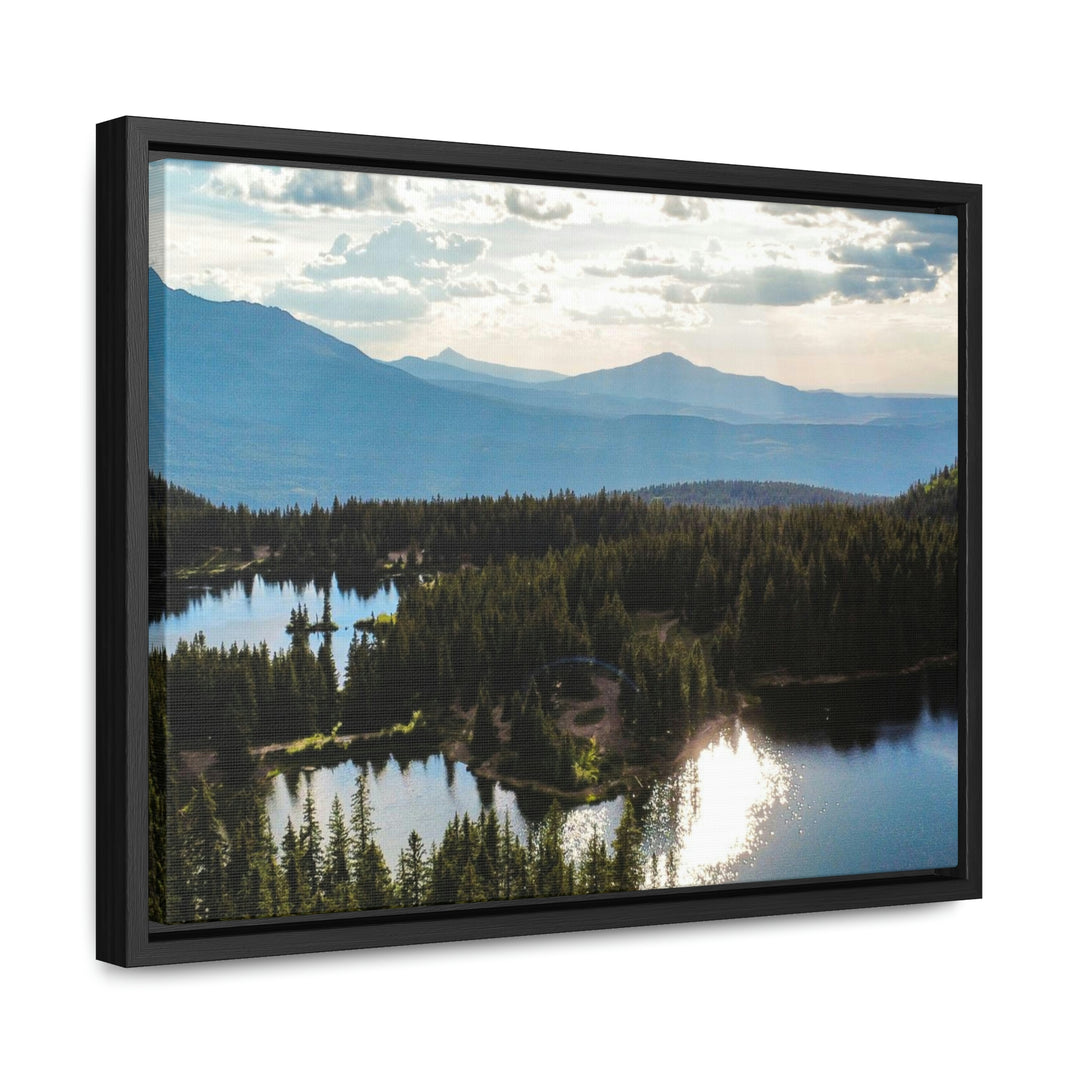 Cool Mountain Lakes - Canvas with Frame