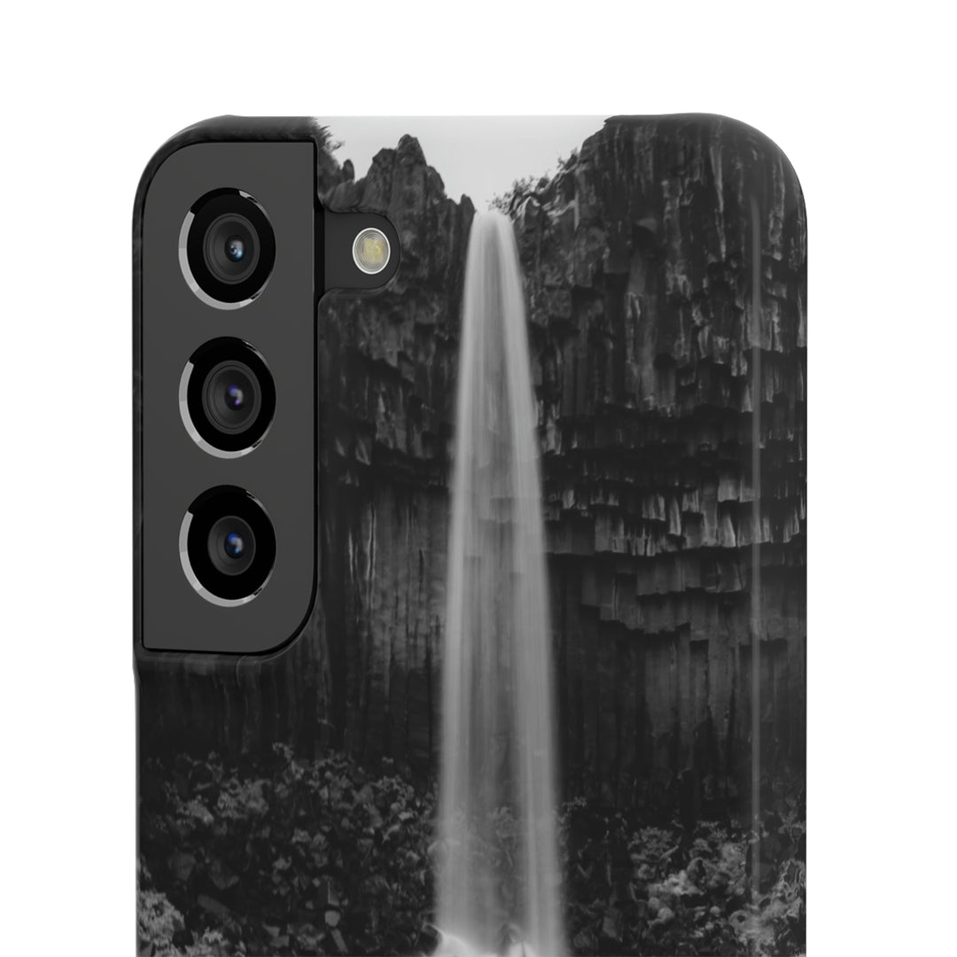 Svartifoss in Black and White - Phone Case