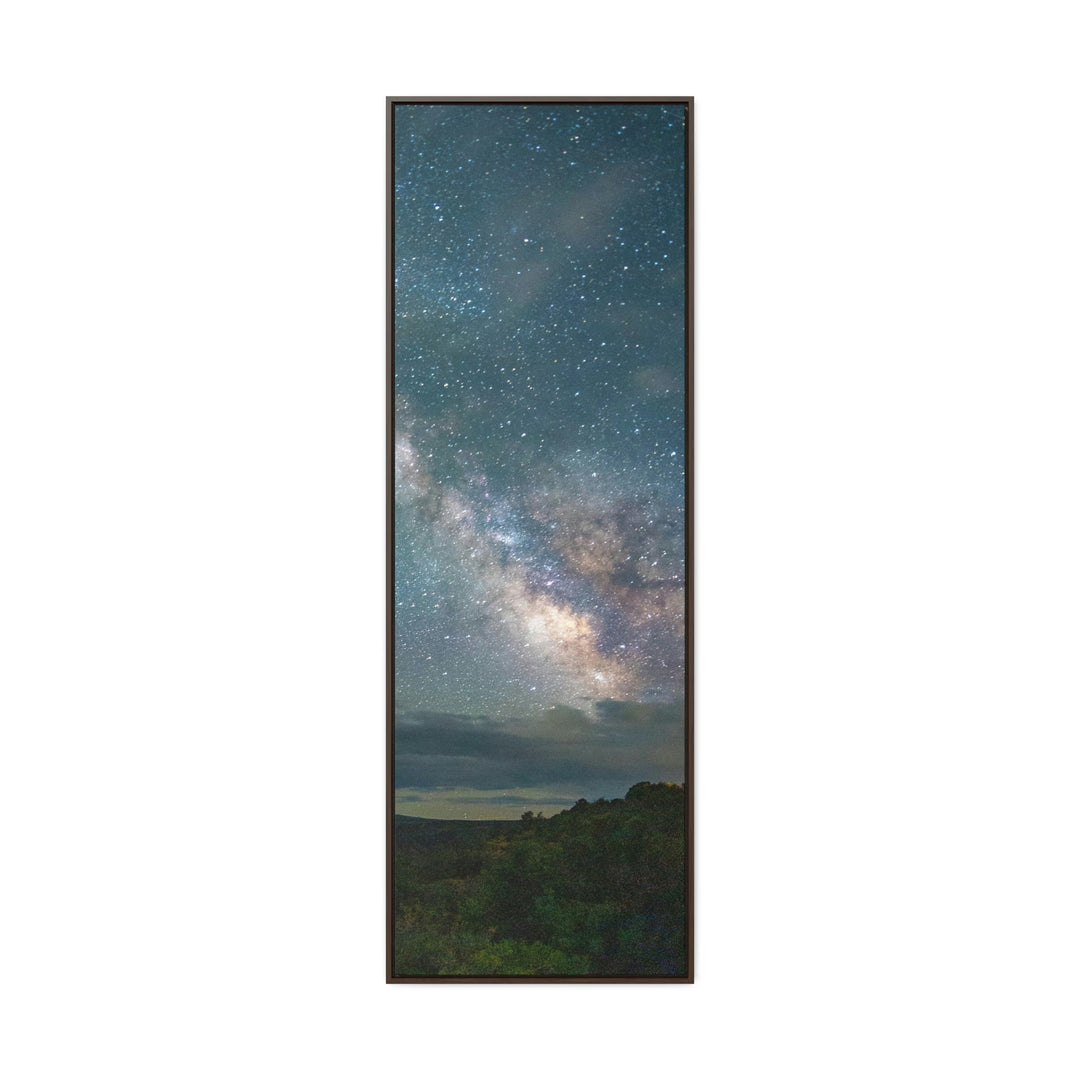 Milky Way Through the Clouds Part 1 - Canvas with Frame