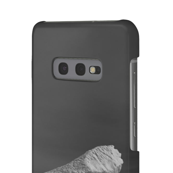 The Angles of an Iceberg in Black and White - Phone Case