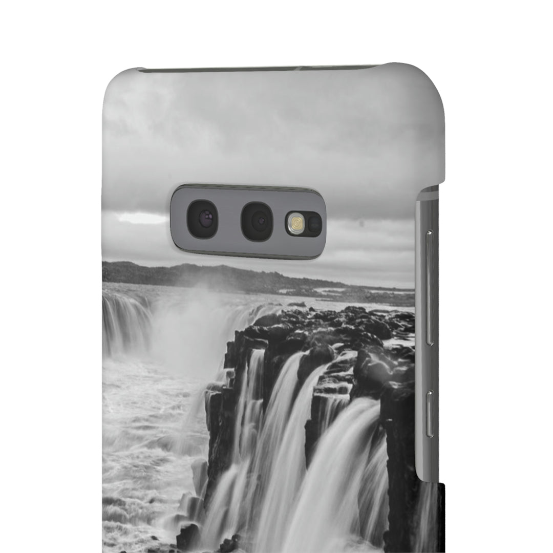 Selfoss in Black and White - Phone Case