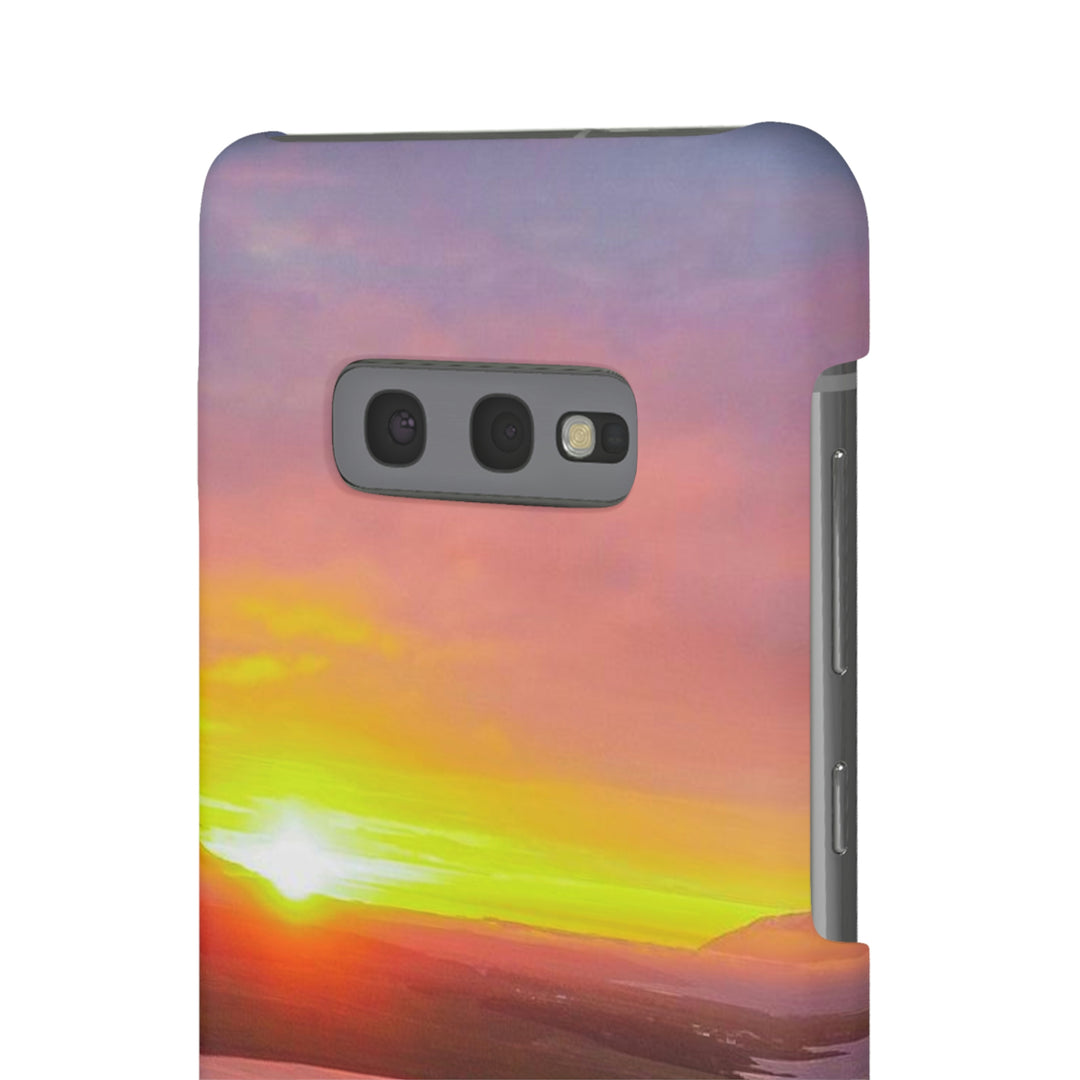 Sunset Over the Fjord Part 1 - Phone Case