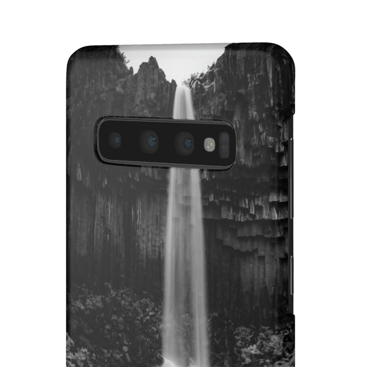 Svartifoss in Black and White - Phone Case