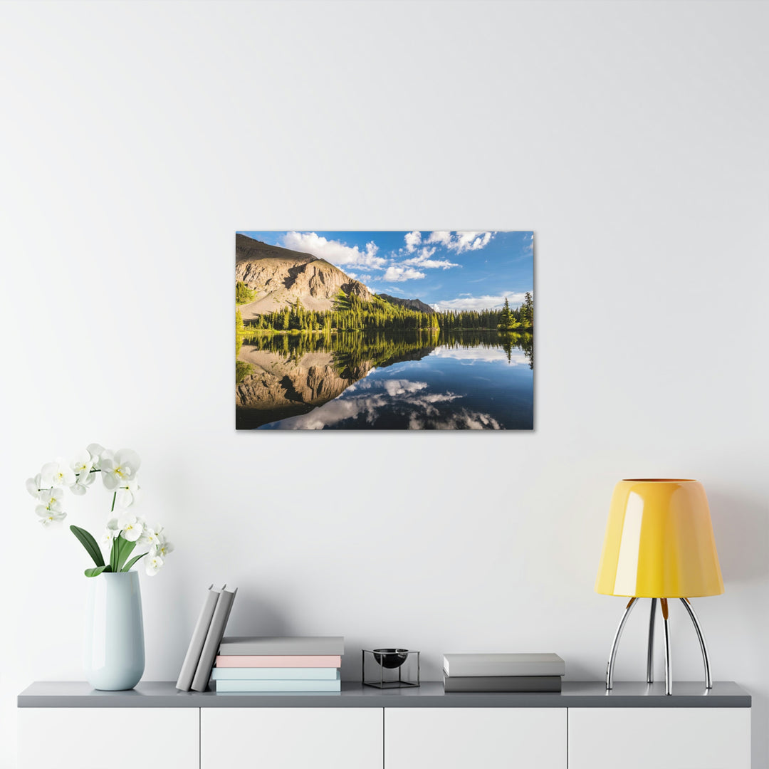 Mountain Scene Reflected - Canvas