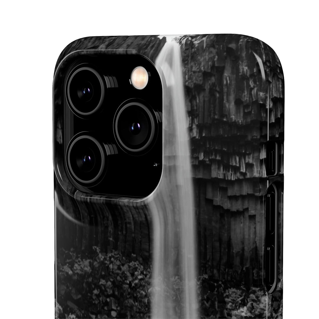 Svartifoss in Black and White - Phone Case